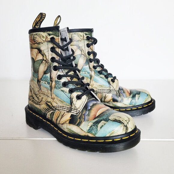 Dr Martens X William Blake Tate Museum Limited Edition 1460 Boots - Size 5W - Picture 1 of 11